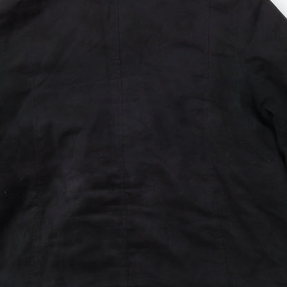 Papaya Womens Black Jacket Coat Size 20