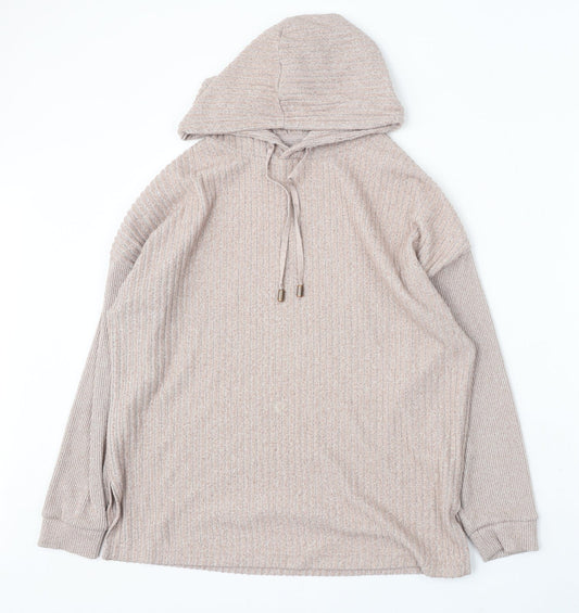 F&F Womens Pink Round Neck Polyacrylate Fibre Pullover Jumper Size M