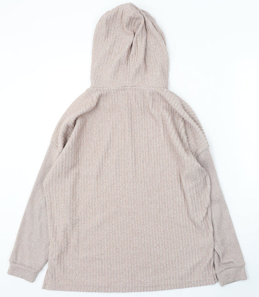 F&F Womens Pink Round Neck Polyacrylate Fibre Pullover Jumper Size M