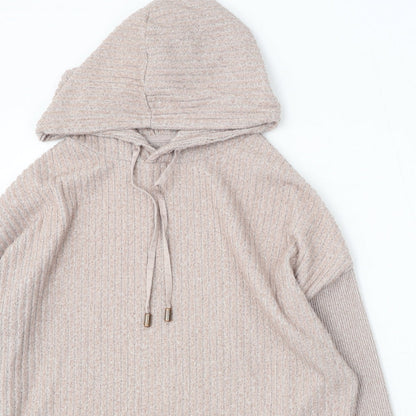 F&F Womens Pink Round Neck Polyacrylate Fibre Pullover Jumper Size M