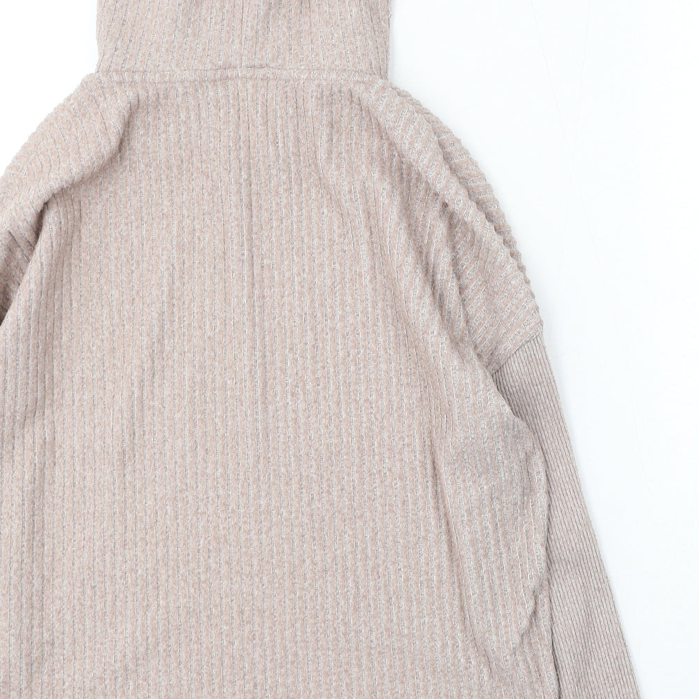 F&F Womens Pink Round Neck Polyacrylate Fibre Pullover Jumper Size M