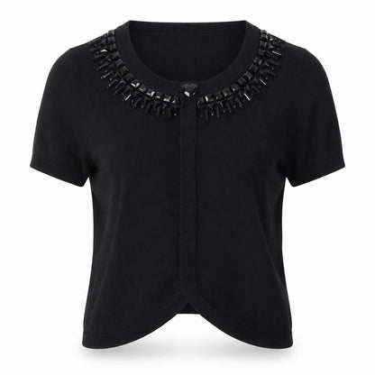 Womens UK Size 8 Debenhams Black Cardigan Jumper