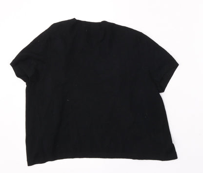 Womens UK Size 8 Debenhams Black Cardigan Jumper