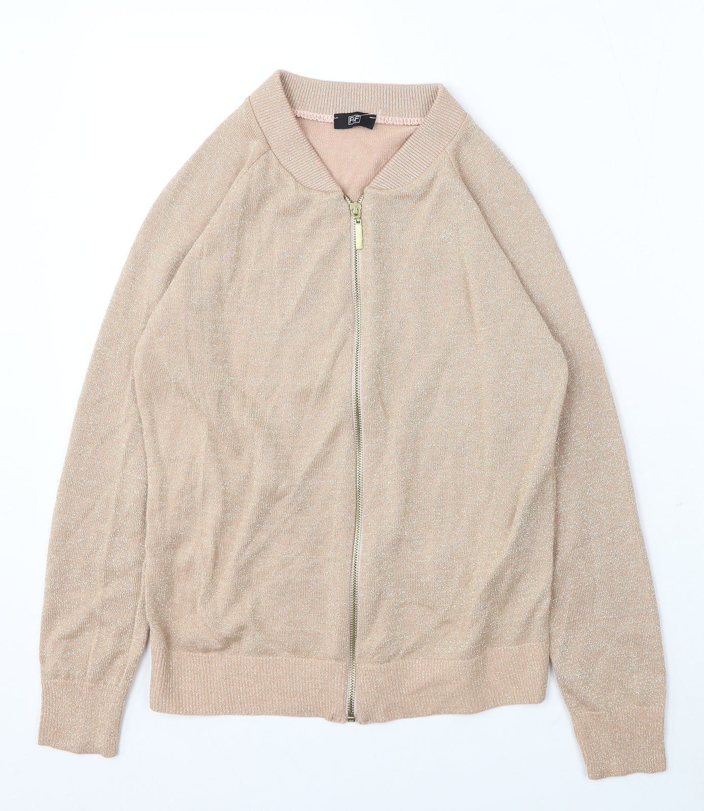 F&F Womens Pink Jacket Size 6 Zip