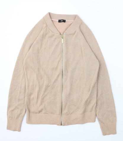 F&F Womens Pink Jacket Size 6 Zip
