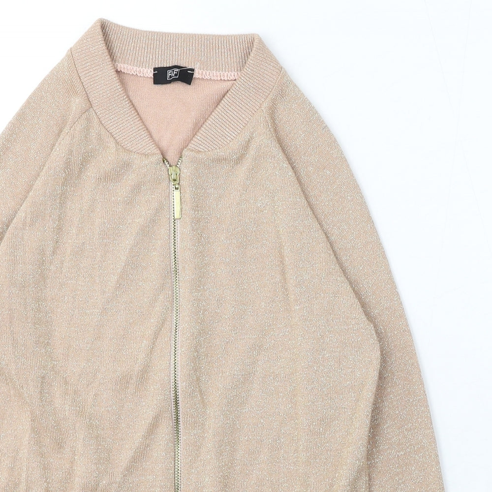 F&F Womens Pink Jacket Size 6 Zip