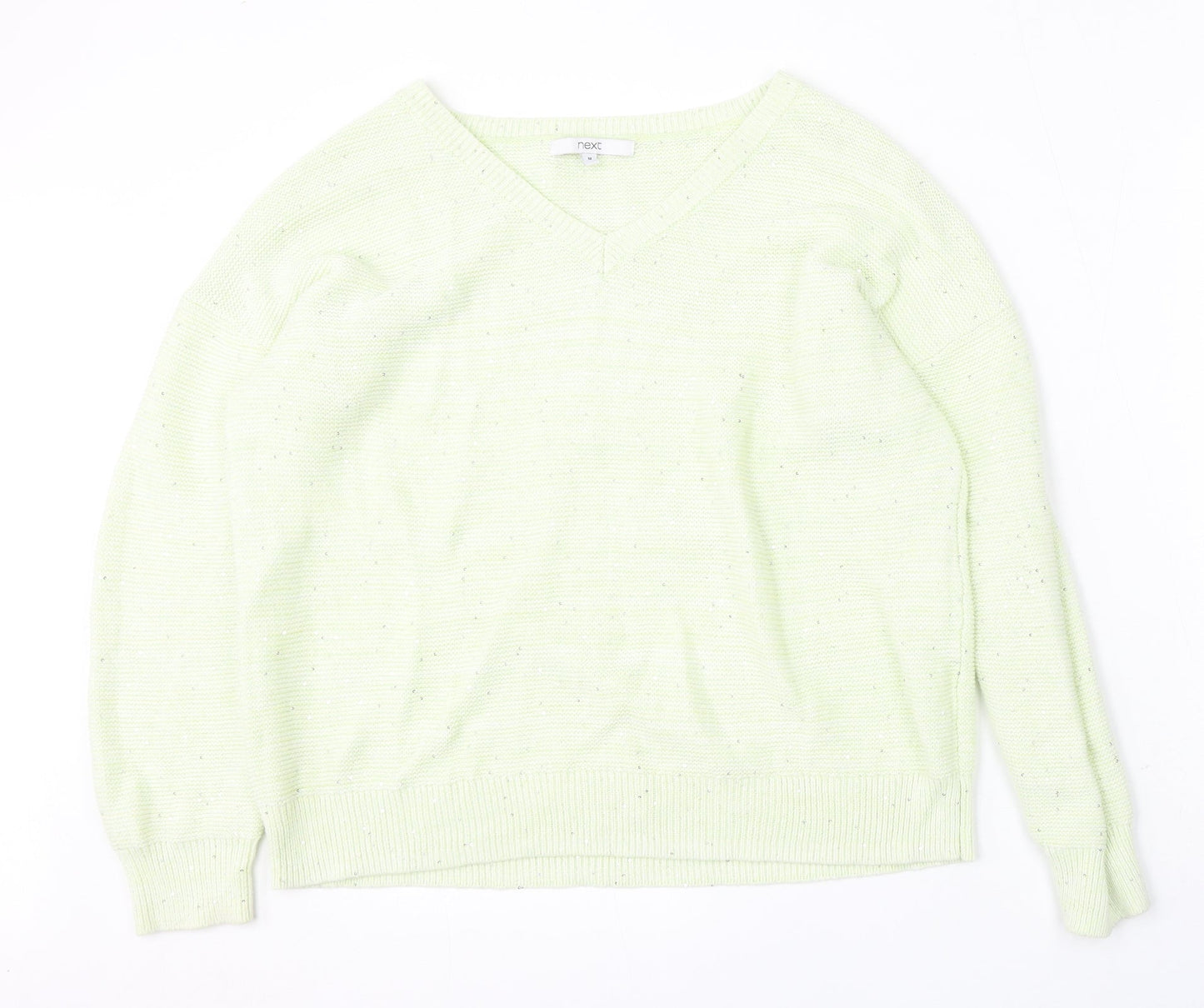 Womens UK Size M NEXT Yellow Pullover Jumper