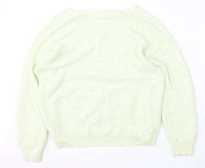 Womens UK Size M NEXT Yellow Pullover Jumper
