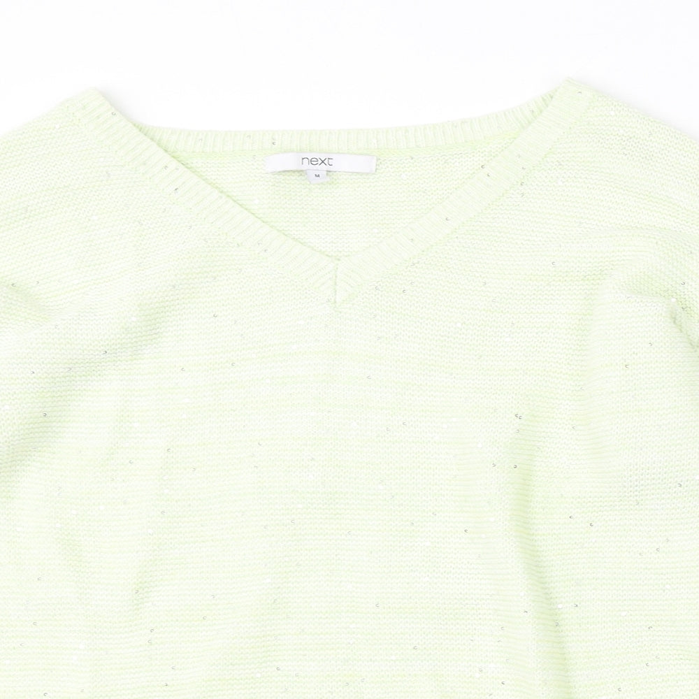 Womens UK Size M NEXT Yellow Pullover Jumper