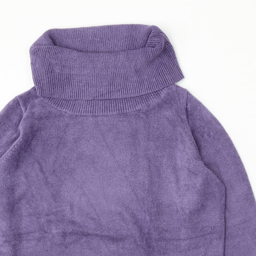 Womens UK Size M Classic Purple Pullover Jumper