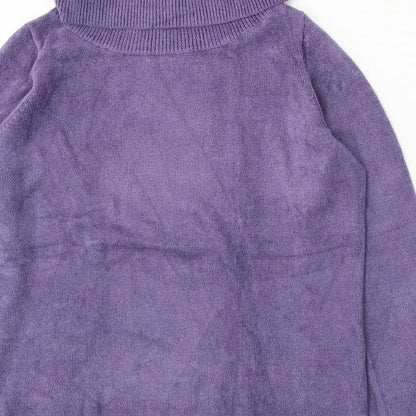 Womens UK Size M Classic Purple Pullover Jumper