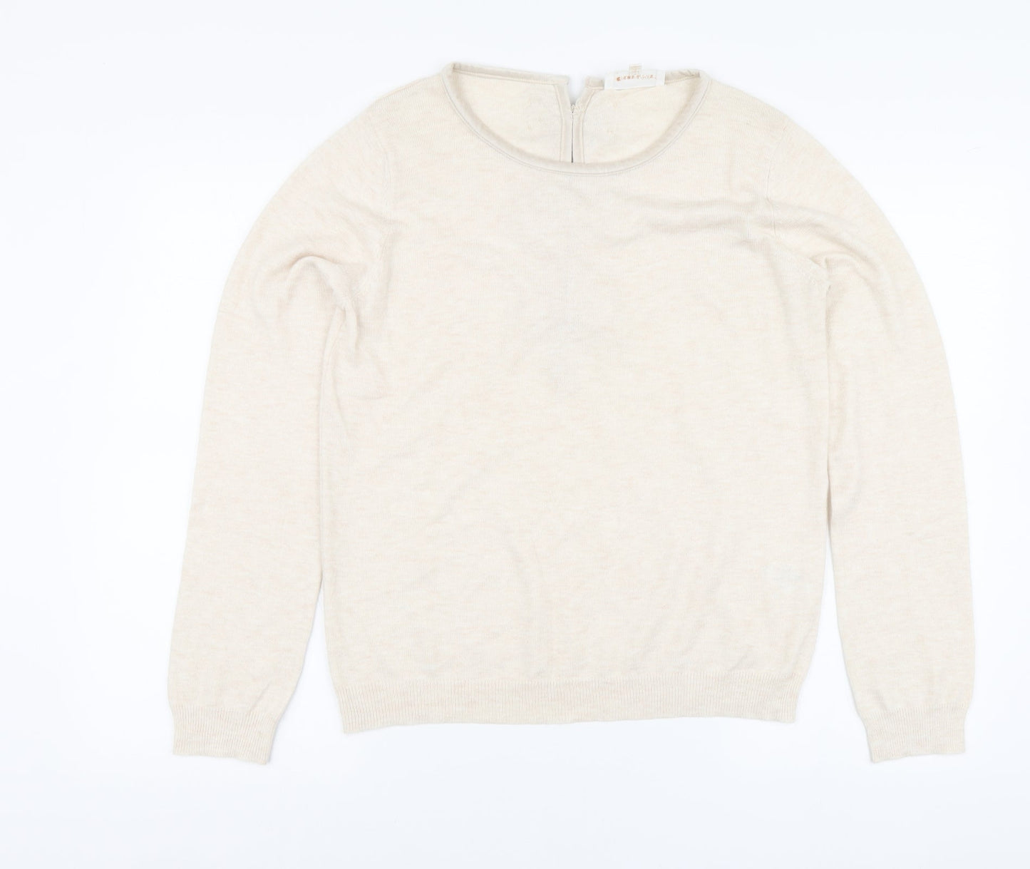 Womens UK Size L Grace & Mila Beige Pullover Jumper