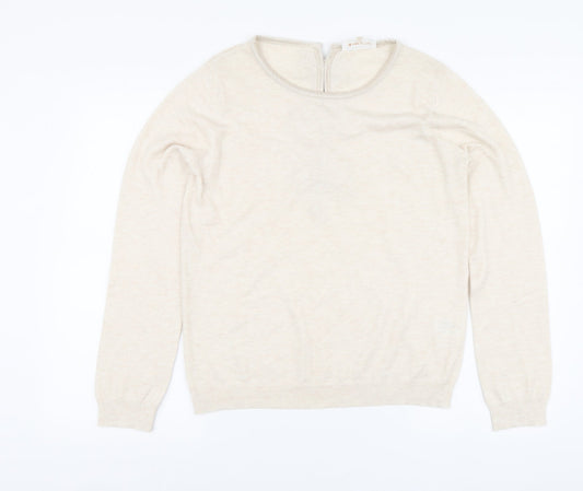 Womens UK Size L Grace & Mila Beige Pullover Jumper