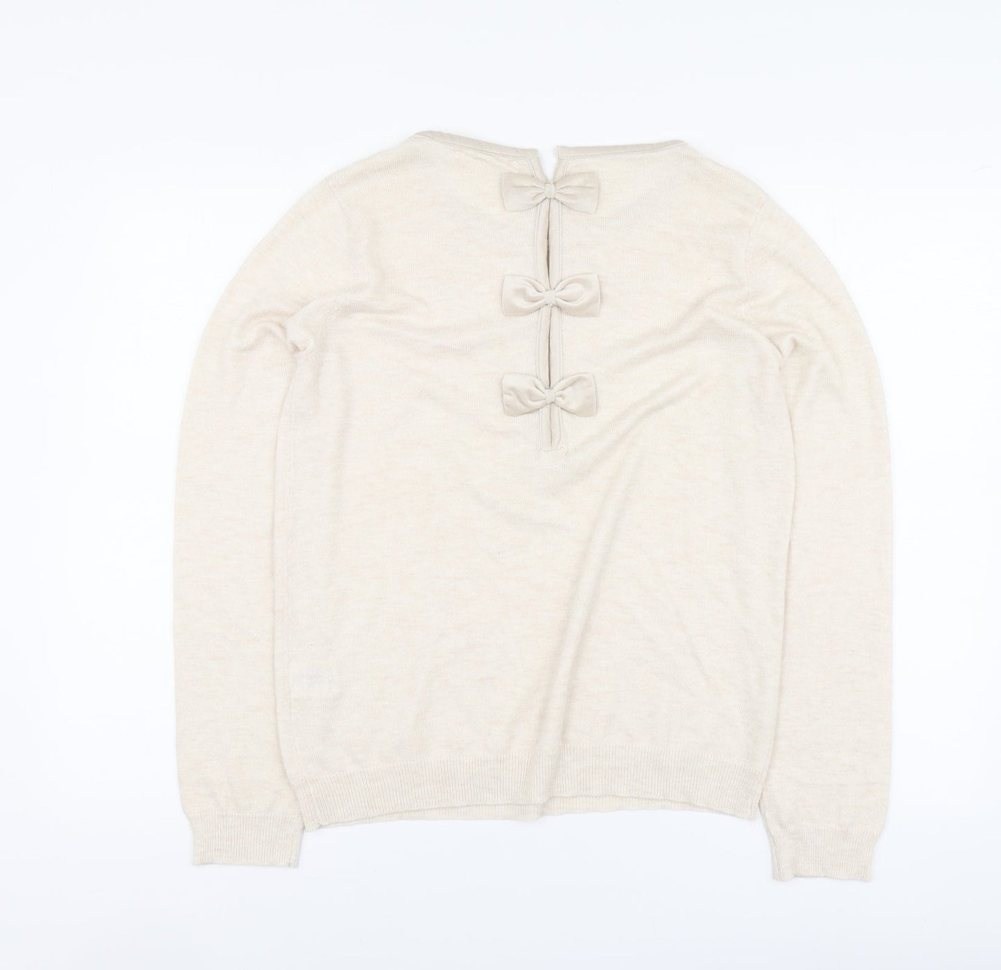 Womens UK Size L Grace & Mila Beige Pullover Jumper