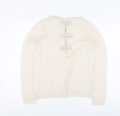 Womens UK Size L Grace & Mila Beige Pullover Jumper