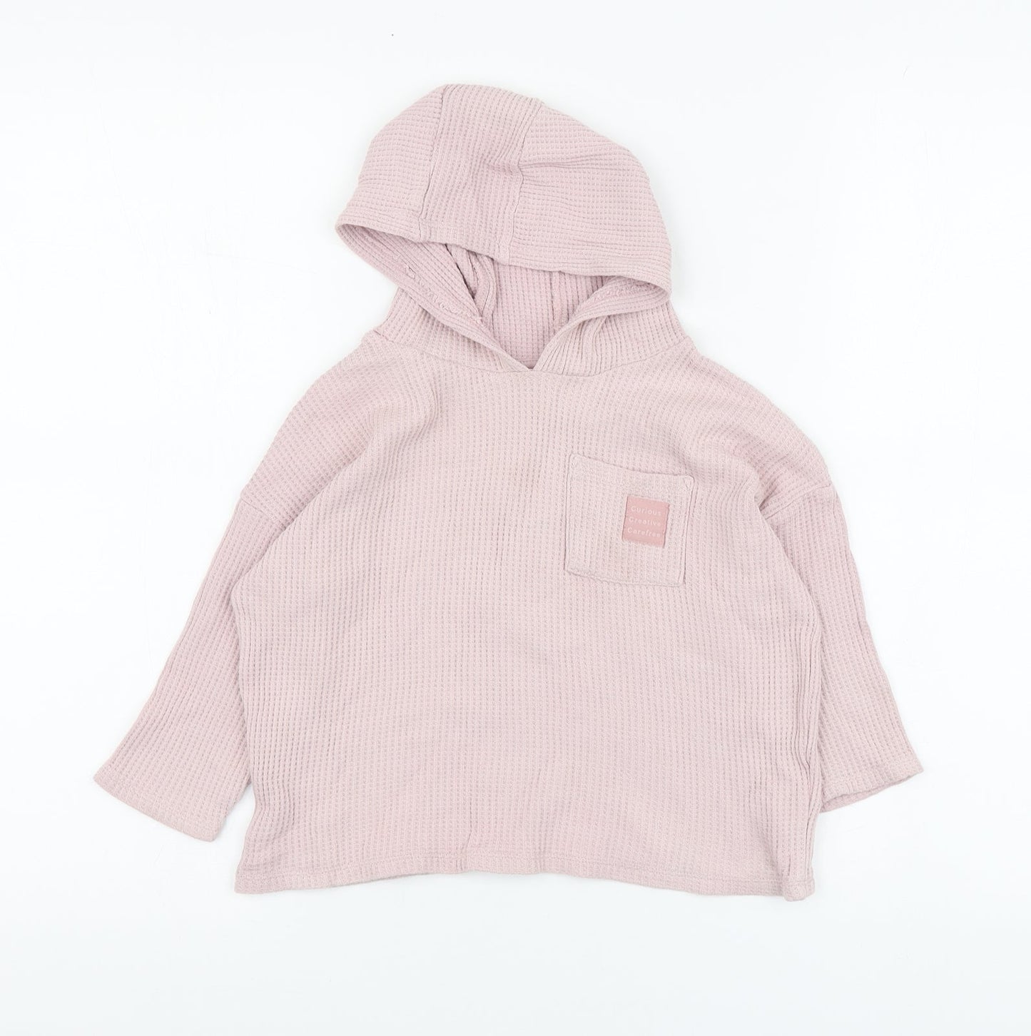 George Girls Pink Cotton Pullover Sweatshirt Size 2-3 Years