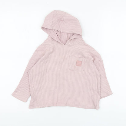 George Girls Pink Cotton Pullover Sweatshirt Size 2-3 Years