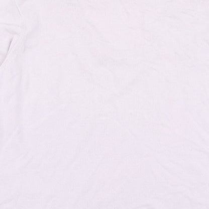 Joanna Hope Womens Purple V-Neck Ramie Pullover Jumper Size 18