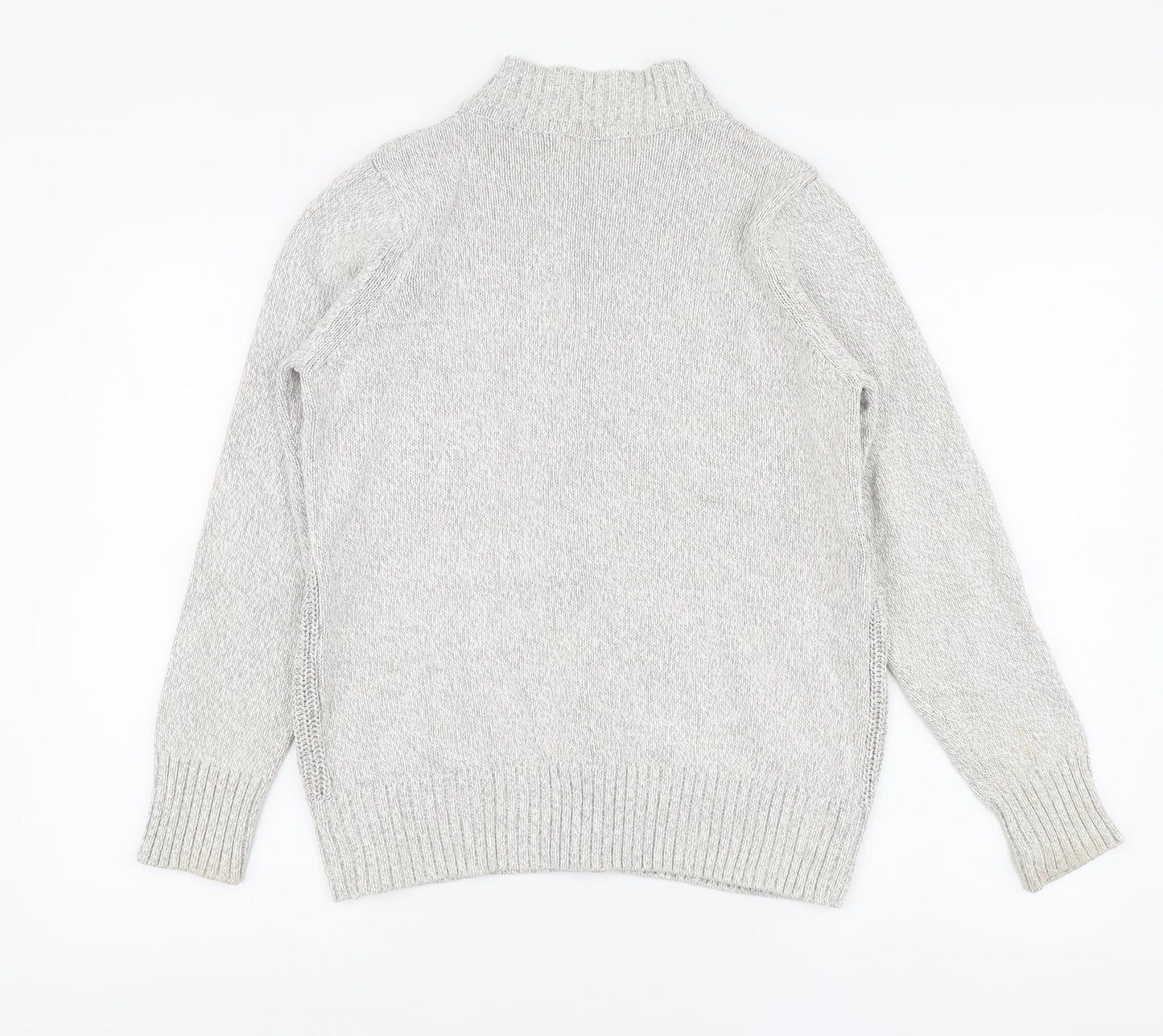 Womens UK Size 14 Isle Grey Full Zip Jumper