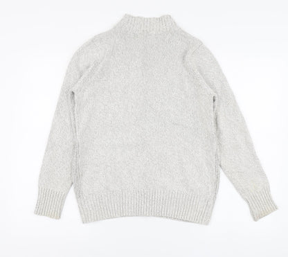 Womens UK Size 14 Isle Grey Full Zip Jumper