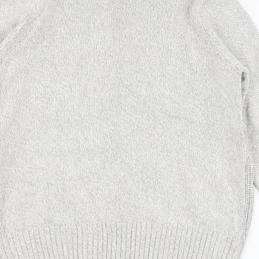 Womens UK Size 14 Isle Grey Full Zip Jumper