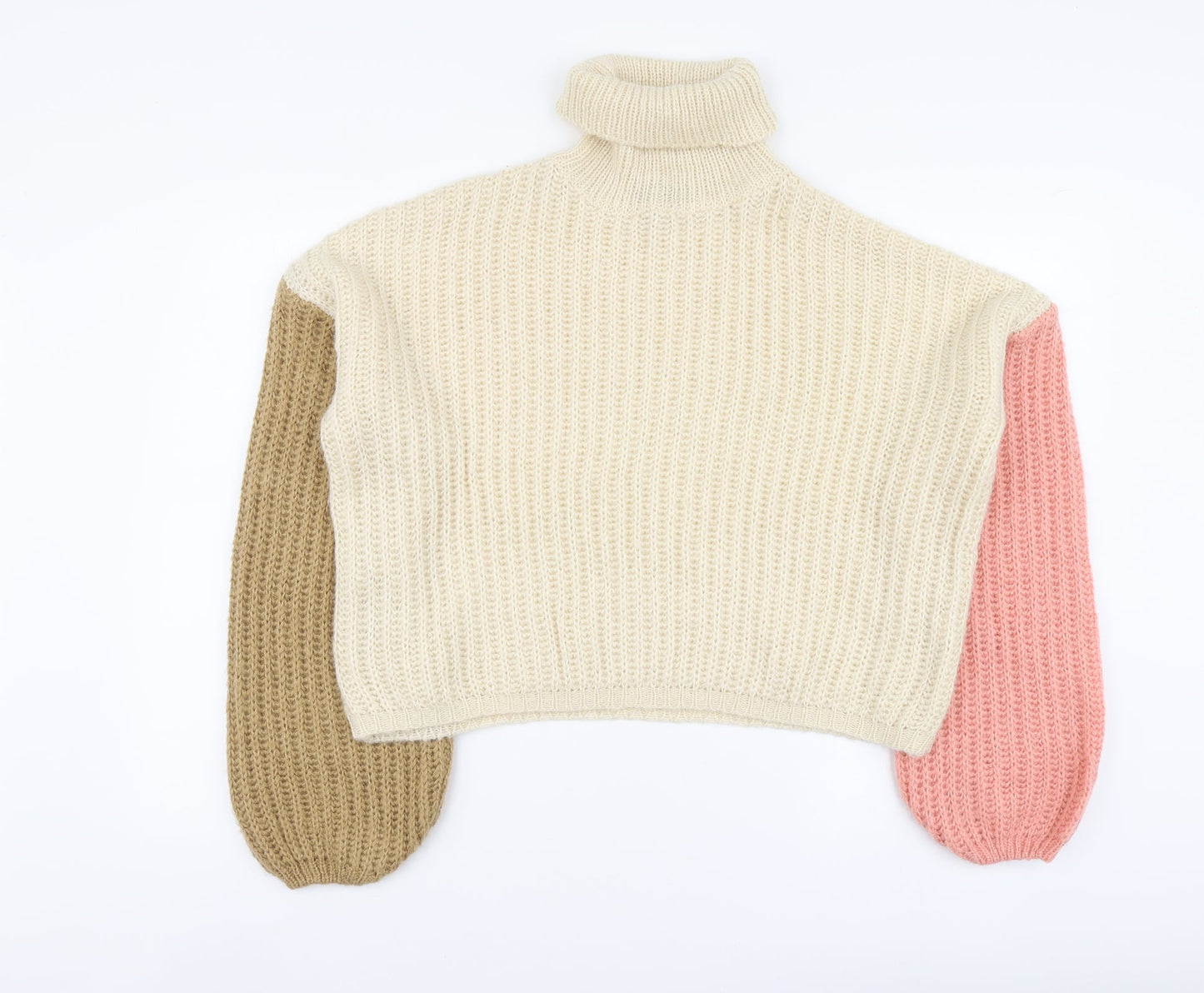 Womens UK Size M PRETTYLITTLETHING Multicoloured Pullover Jumper