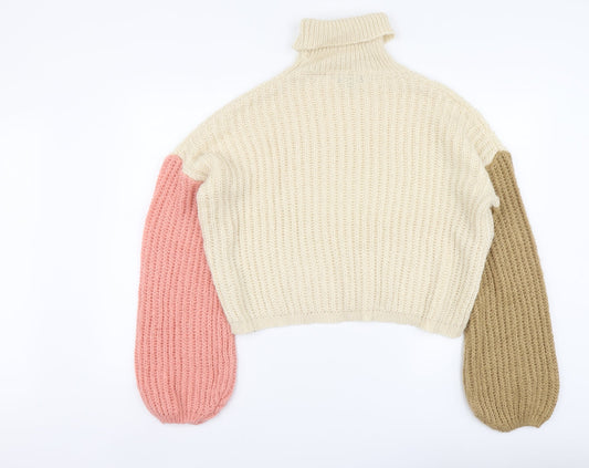 Womens UK Size M PRETTYLITTLETHING Multicoloured Pullover Jumper