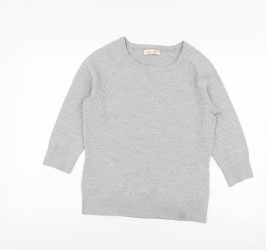 Womens UK Size 10 Per Una Grey Pullover Jumper