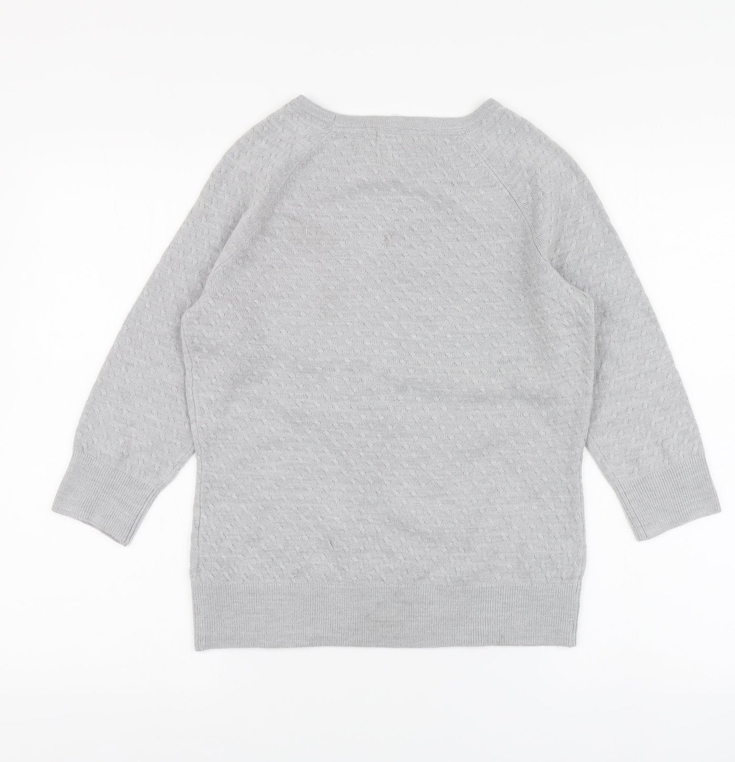 Womens UK Size 10 Per Una Grey Pullover Jumper