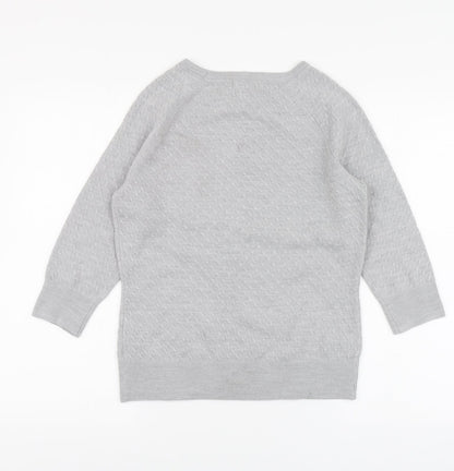 Womens UK Size 10 Per Una Grey Pullover Jumper