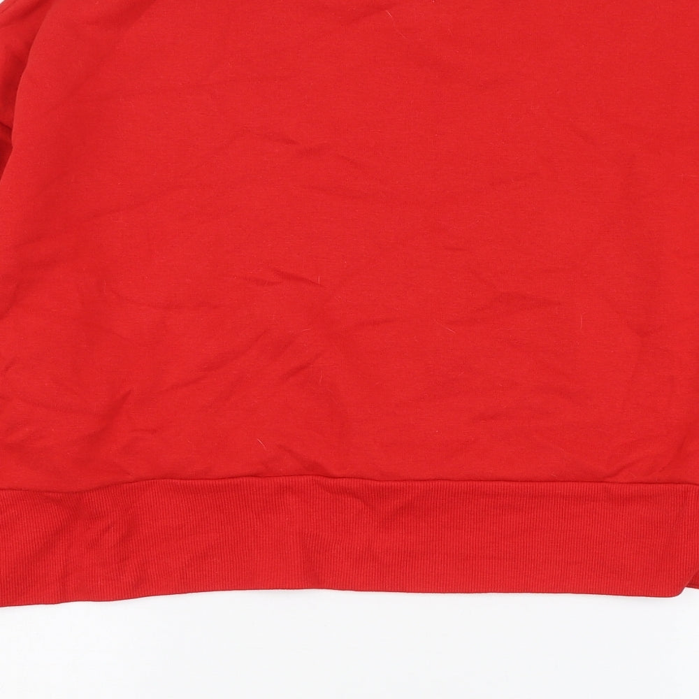 Womens UK Size XS Disney Red Pullover Hoodie