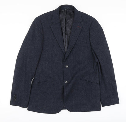 Mens UK Size M Debenhams Regular Blue Suit Jacket