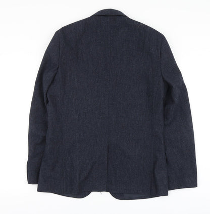 Mens UK Size M Debenhams Regular Blue Suit Jacket