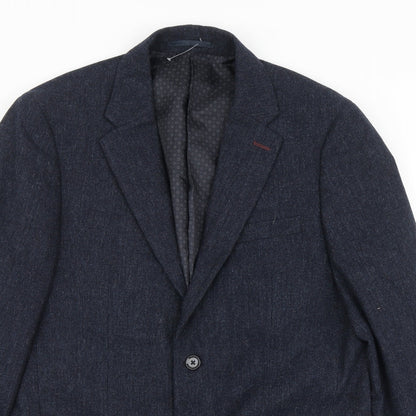 Mens UK Size M Debenhams Regular Blue Suit Jacket