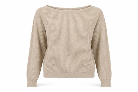 Womens UK Size S Missguided Beige Pullover Jumper