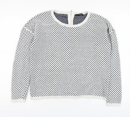 Womens UK Size L Esmara White Pullover Jumper