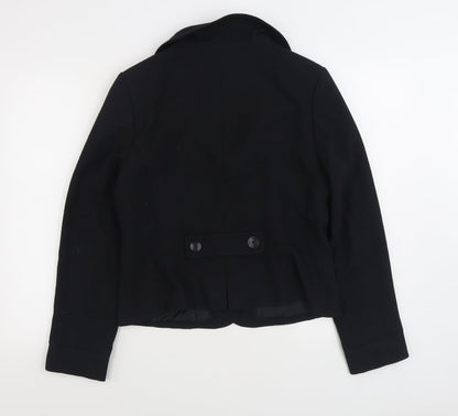 Laura Brook Womens Black Jacket Blazer Size M Button