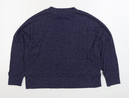 Womens UK Size 12 Marks and Spencer Blue Pullover Sweatshirt