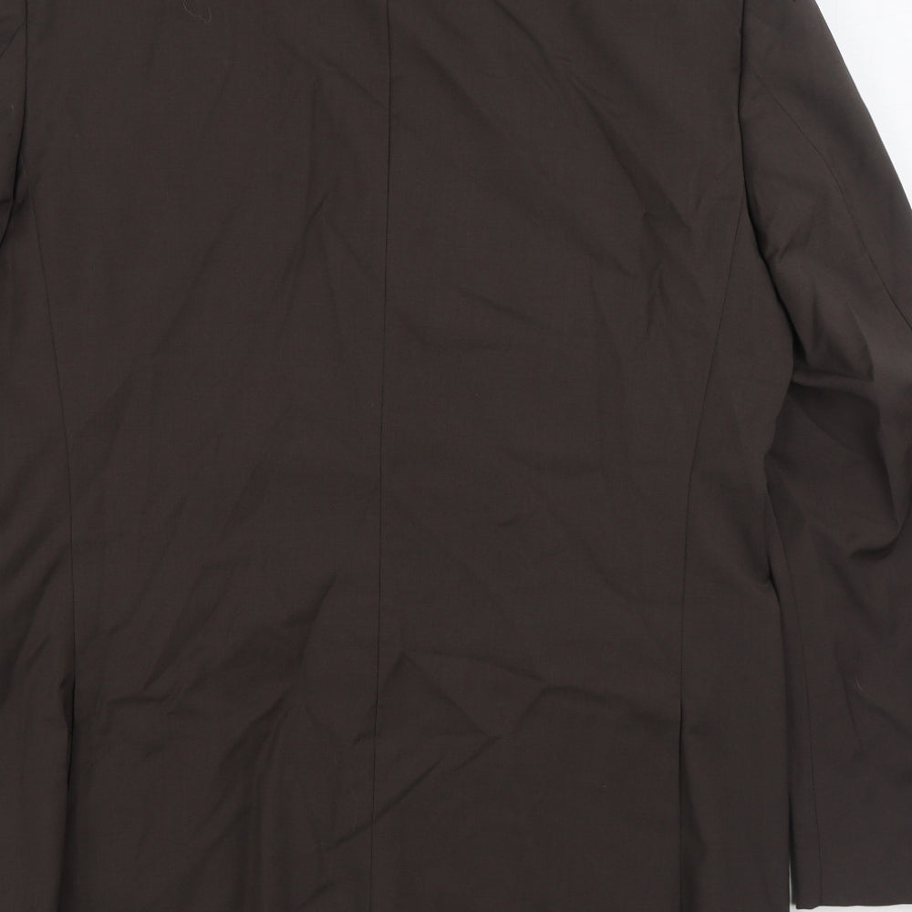 Trendy Mens Brown Polyester Jacket Suit Jacket Size 38