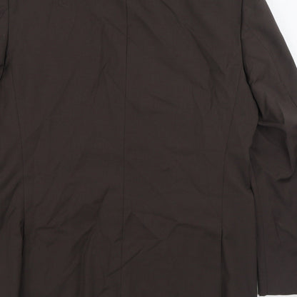 Trendy Mens Brown Polyester Jacket Suit Jacket Size 38