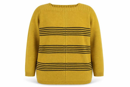 Womens UK Size L Preworn Yellow Pullover Jumper