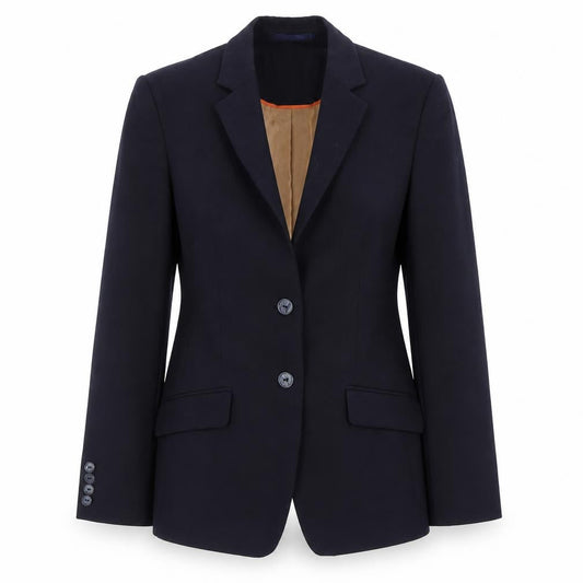 Brook Taverner Womens Blue Jacket Blazer Size 10 Button