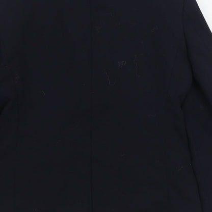 Brook Taverner Womens Blue Jacket Blazer Size 10 Button