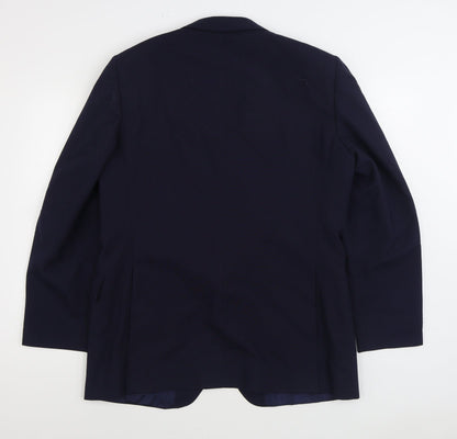 Mens UK Size 44 Preworn Regular Blue Suit Jacket