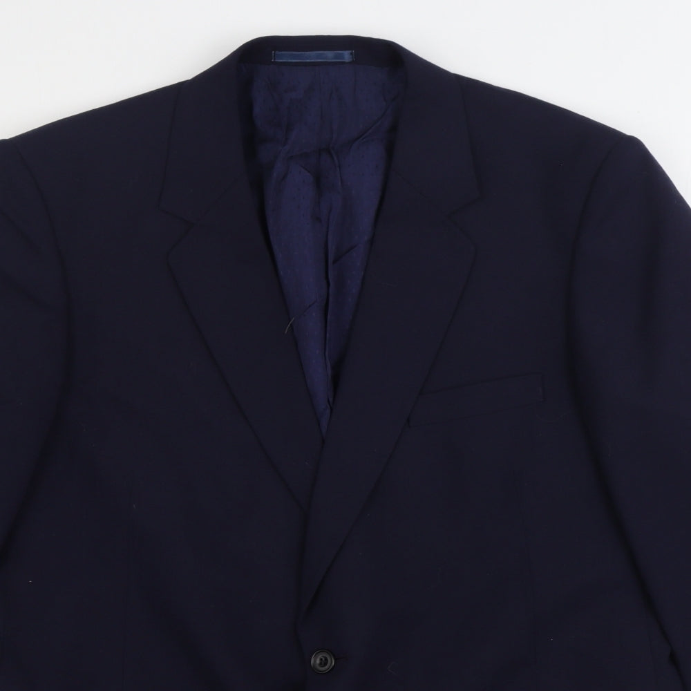 Mens UK Size 44 Preworn Regular Blue Suit Jacket
