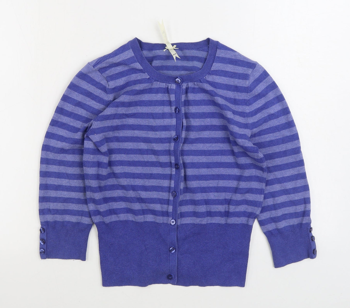 Womens UK Size 10 Debenhams Blue Cardigan Jumper