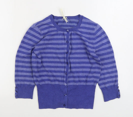 Womens UK Size 10 Debenhams Blue Cardigan Jumper
