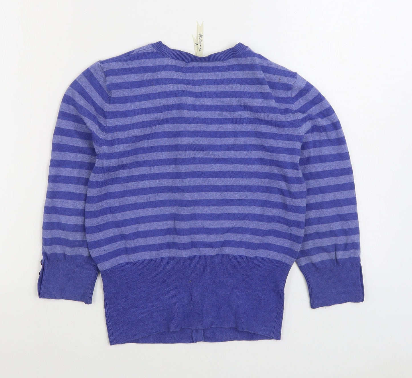 Womens UK Size 10 Debenhams Blue Cardigan Jumper