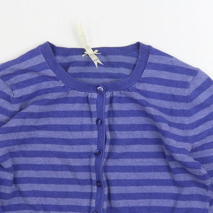 Womens UK Size 10 Debenhams Blue Cardigan Jumper