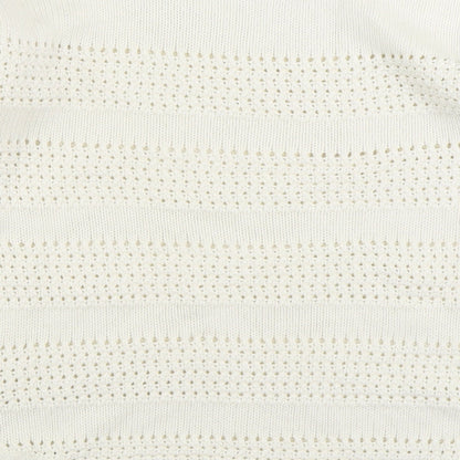 Gap Womens White Boat Neck Cotton Pullover Jumper Size S